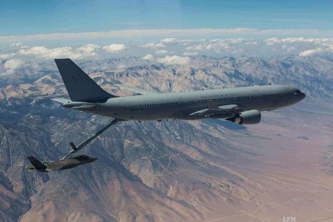 F-35A Joint Strike Fighter erstmals von A330 MRTT betankt