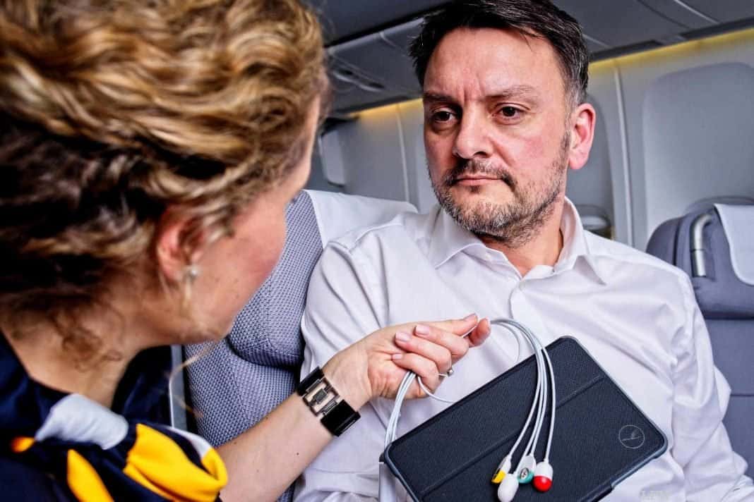 Lufthansa fliegt mit mobilem EKG auf Langstrecken