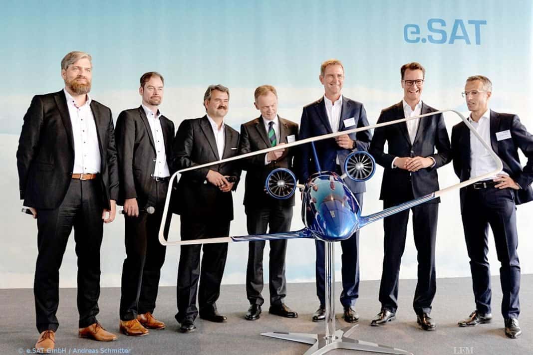 Air Taxi von e.SAT: 5-Personen-Flugtaxi mit MTU-Antrieb