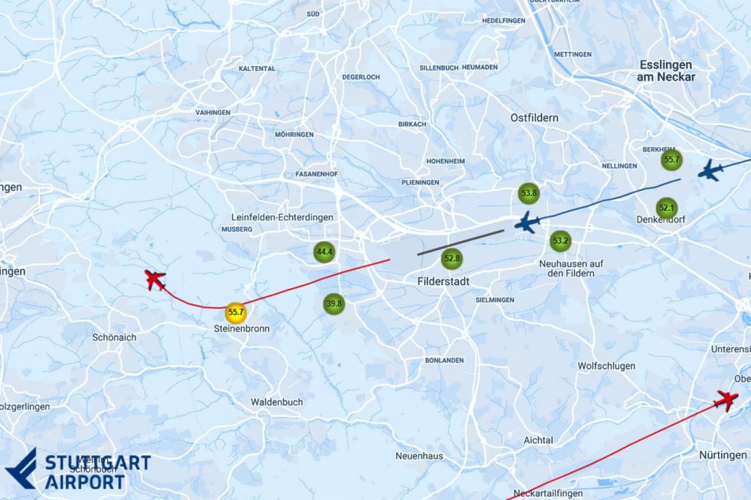 TraVis hilft Flughafen Stuttgart bei Lärmimmission