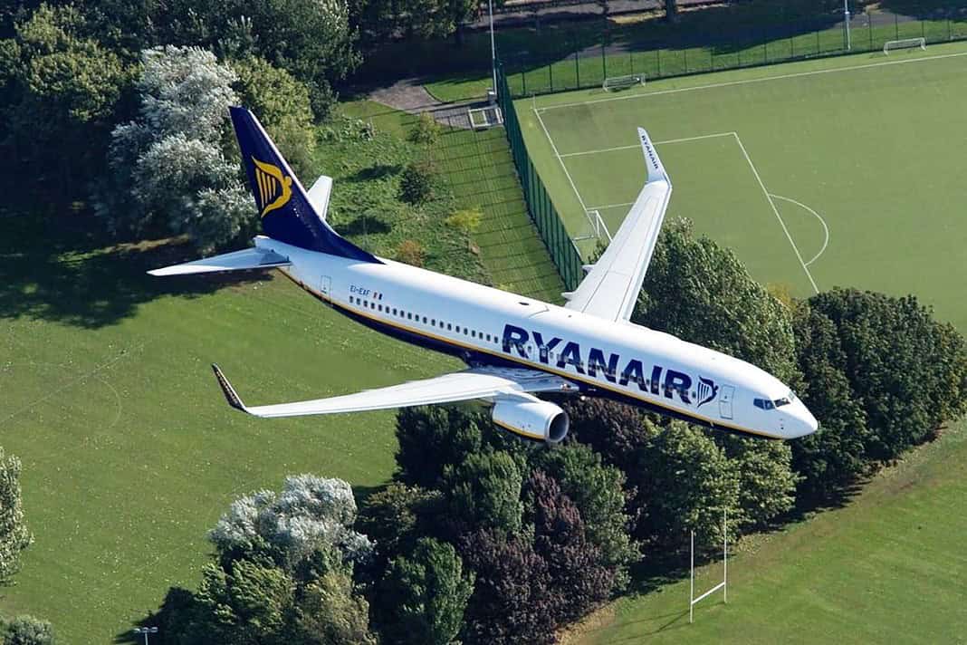 Ryanair fliegt mit 67g CO2 pro Personenkilometer