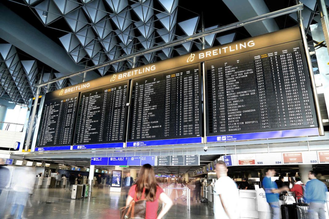 Flugterminal am Flughafen Frankfurt