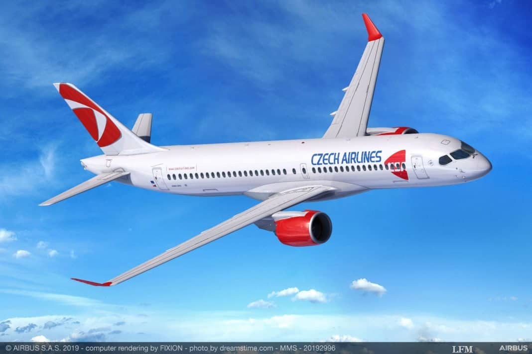 Airbus A220-300 von Czech Airlines