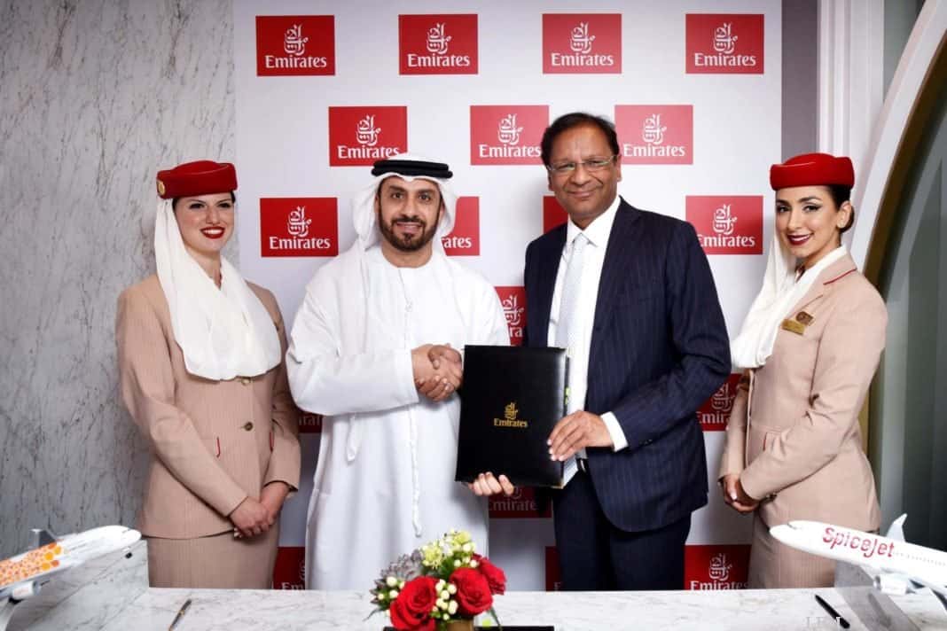 Emirates und SpiceJet beschließen Codeshare & Interline