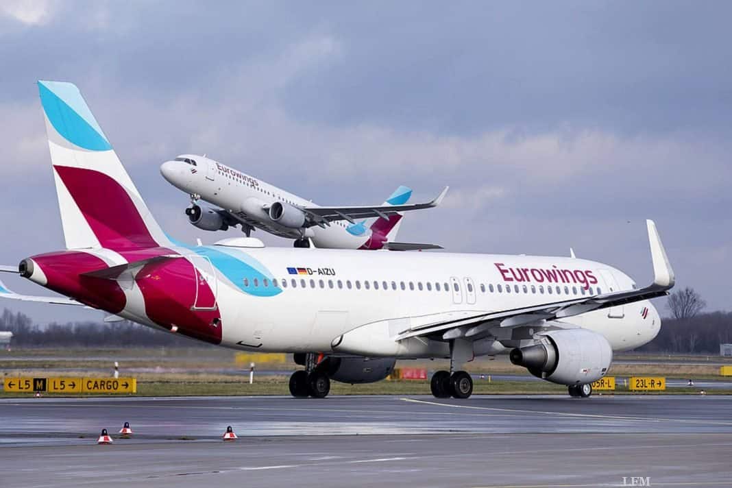 Eurowings hält Rekord für Pünktlichkeit