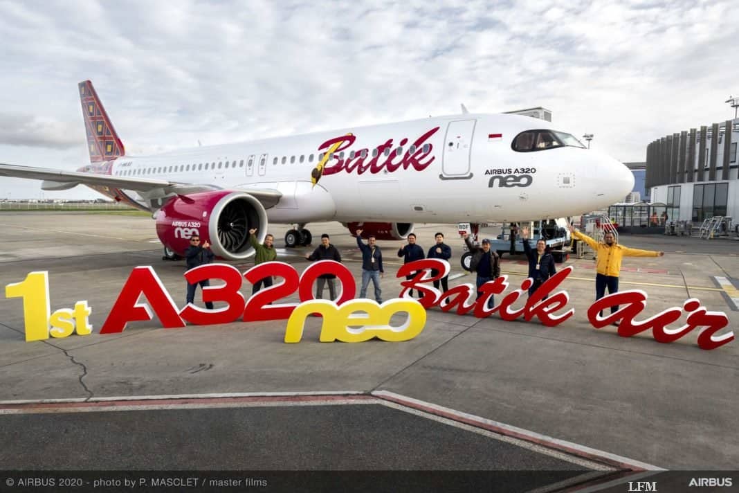 Airbus A320neo erstmals bei Batik Air eingeflottet