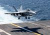 F-18 Super Hornet als EA-18G Growler im Drohneneinsatz