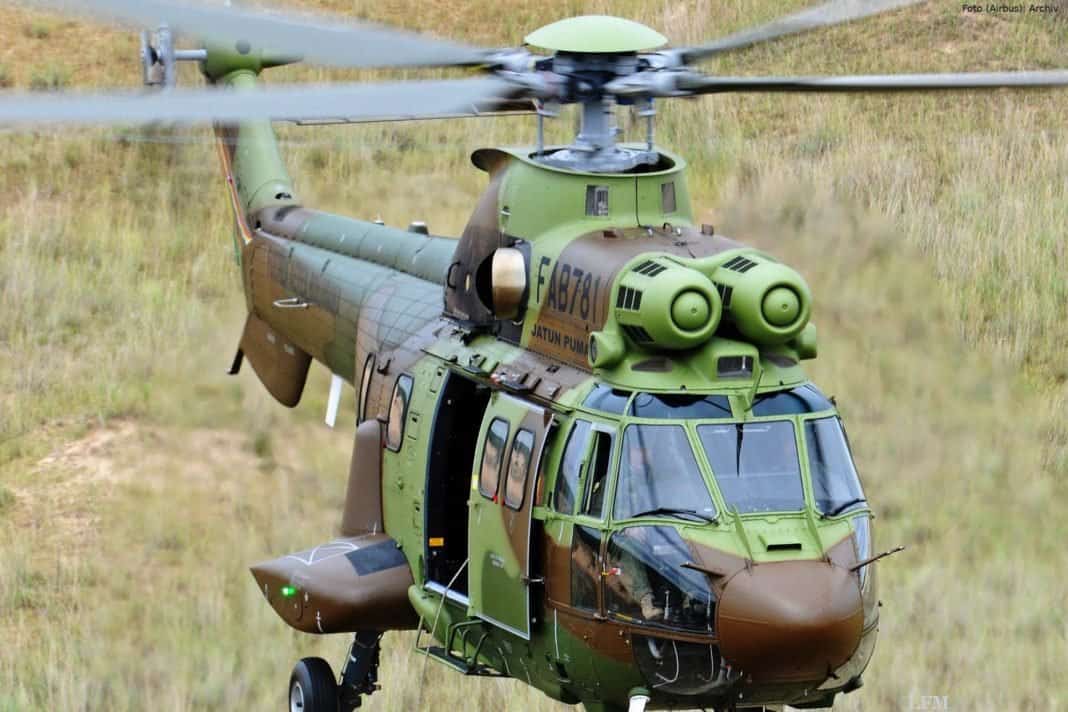 Super Puma H215 bei einer Übung