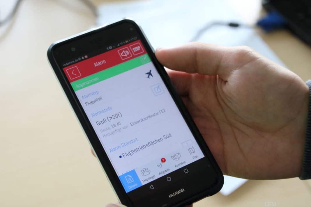 APP Evalarm im Einsatz