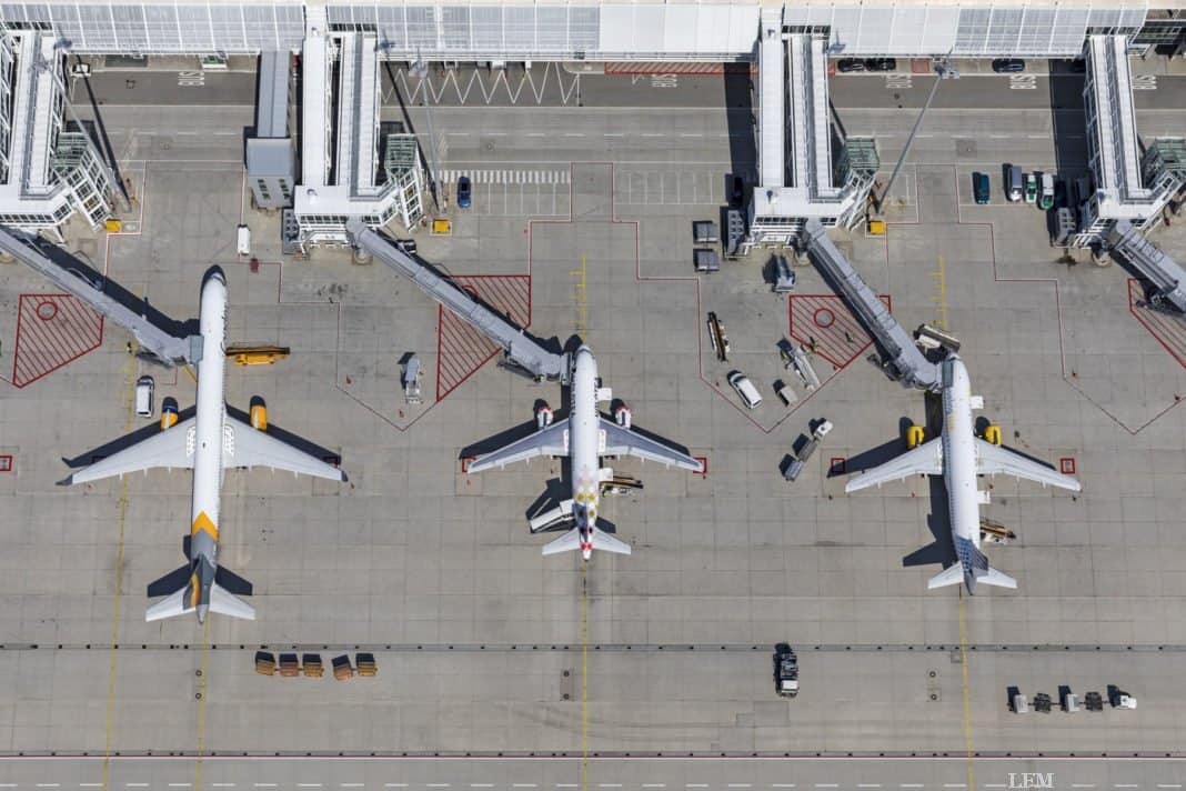 Flughafen München, Vorfeld am Terminal 1