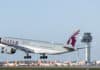 Landung des Qatar-Airways-Fluges QR81