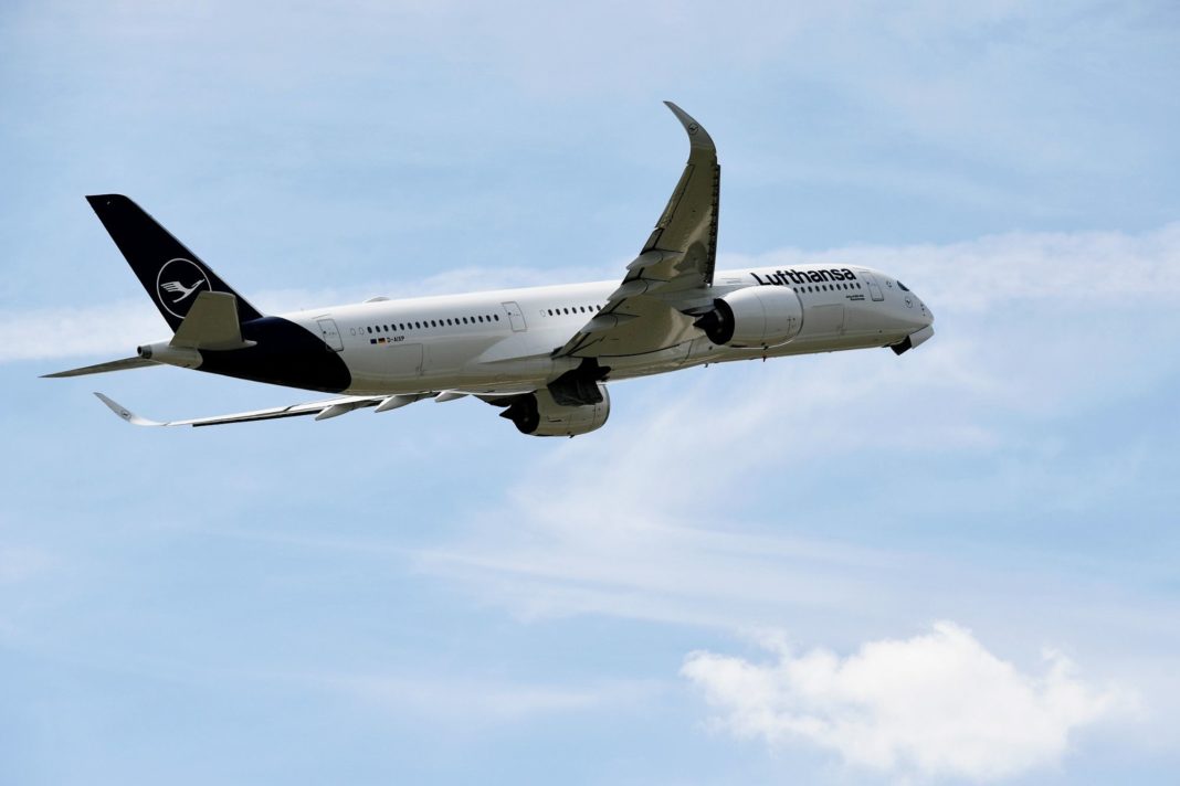 Lufthansa A350 Rekordflug