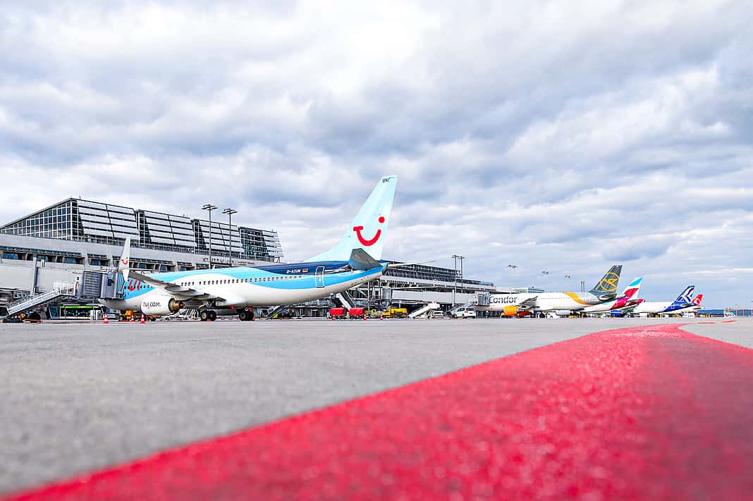 Vorfeld am Flughafen Stuttgart