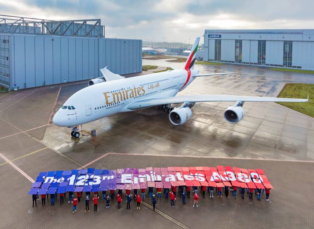 Emirates erhält seine 123. A380 und komplettiert A380-Flotte