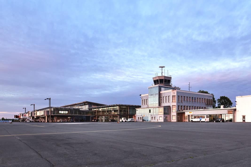 Vorfeld am Flughafen Paderborn/Lippstadt