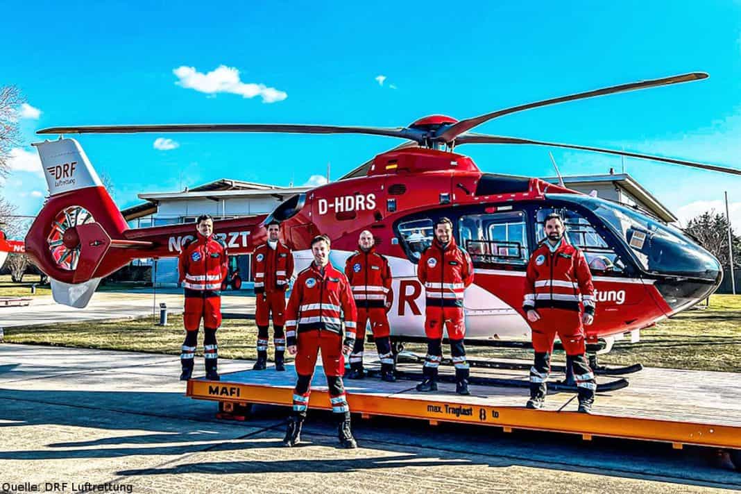 Rettungshubschrauber der DRF Luftrettung erfüllten Sondereinsätze