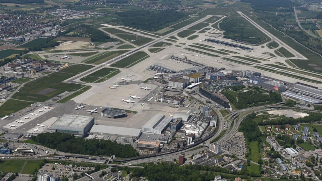 Flughafen Zürich - Luftaufnahme