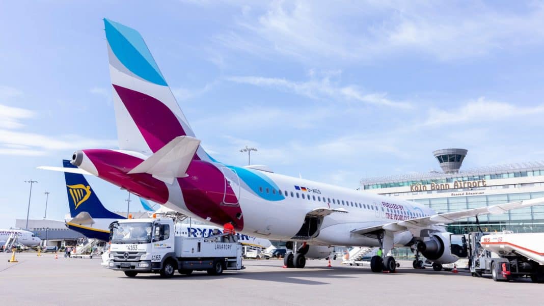 Low-Cost-Flieger am Flughafen Köln-Bonn