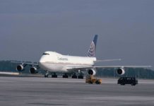 Flughafen München: Erstflug einer Boeing B747-100 der Continental Airlines am 02.06.1992