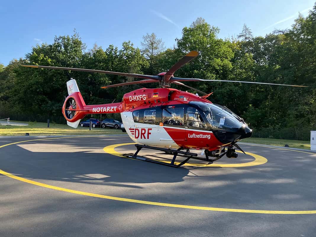 H145 mit Fünfblattrotor als Christoph 100