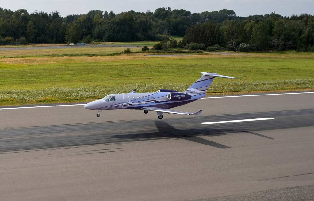 Cessna Citation® CJ4 Gen3™ bei der Landung