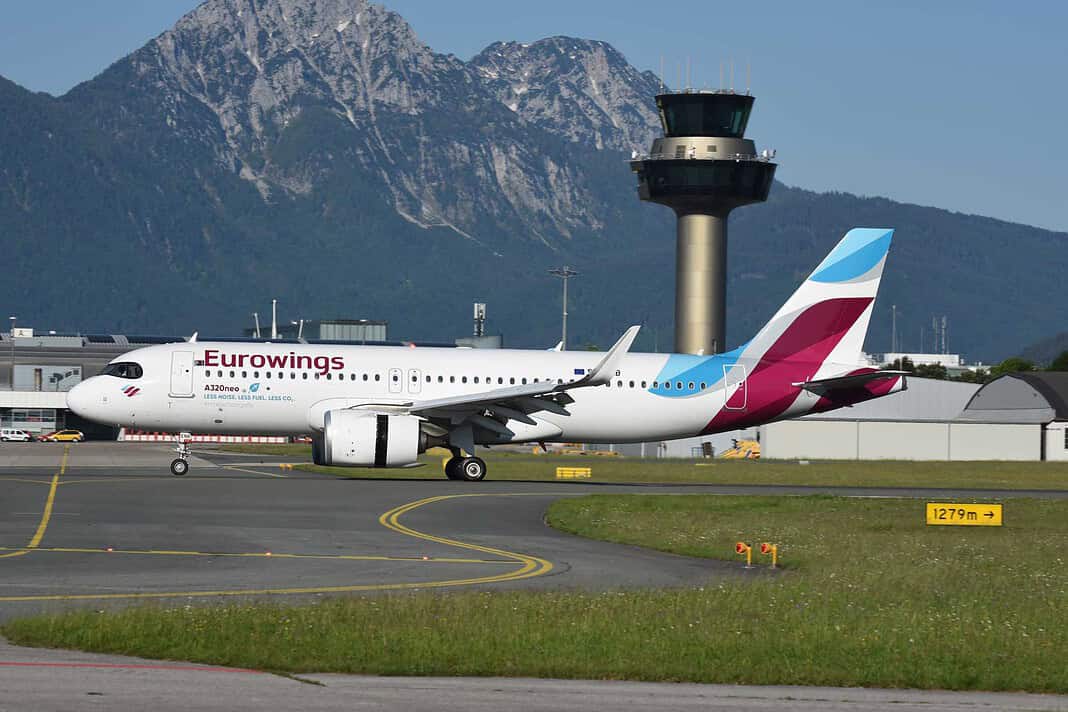 Eurowings A20N 9H-ENB am Flughafen Salzburg SZG