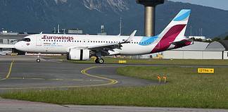 Eurowings A20N 9H-ENB am Flughafen Salzburg SZG