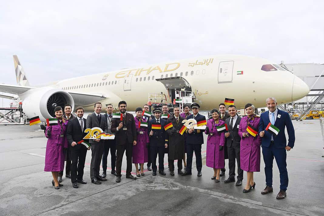 Etihad Airways feiert 20 Jahre Verbindung zwischen Abu Dhabi und Deutschland