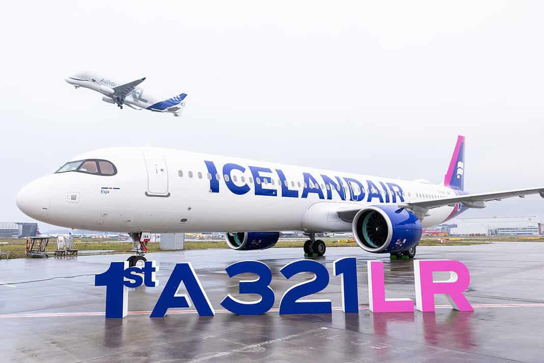 Auslieferung des ersten Airbus A321LR an Icelandair