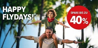 Mit der „Happy Flydays“-Kampagne von Corendon Airlines bis zu 40 Prozent Rabatt auf den Nettoflugpreis (pro Person und Flug) sichern.