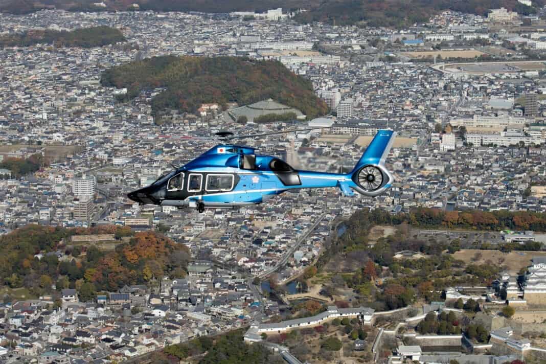 Japans nationale Polizeibehörde fliegt Airbus H160