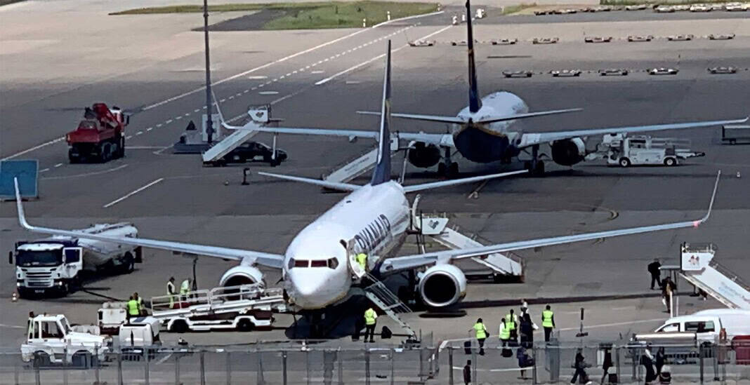 Hahn airport apron