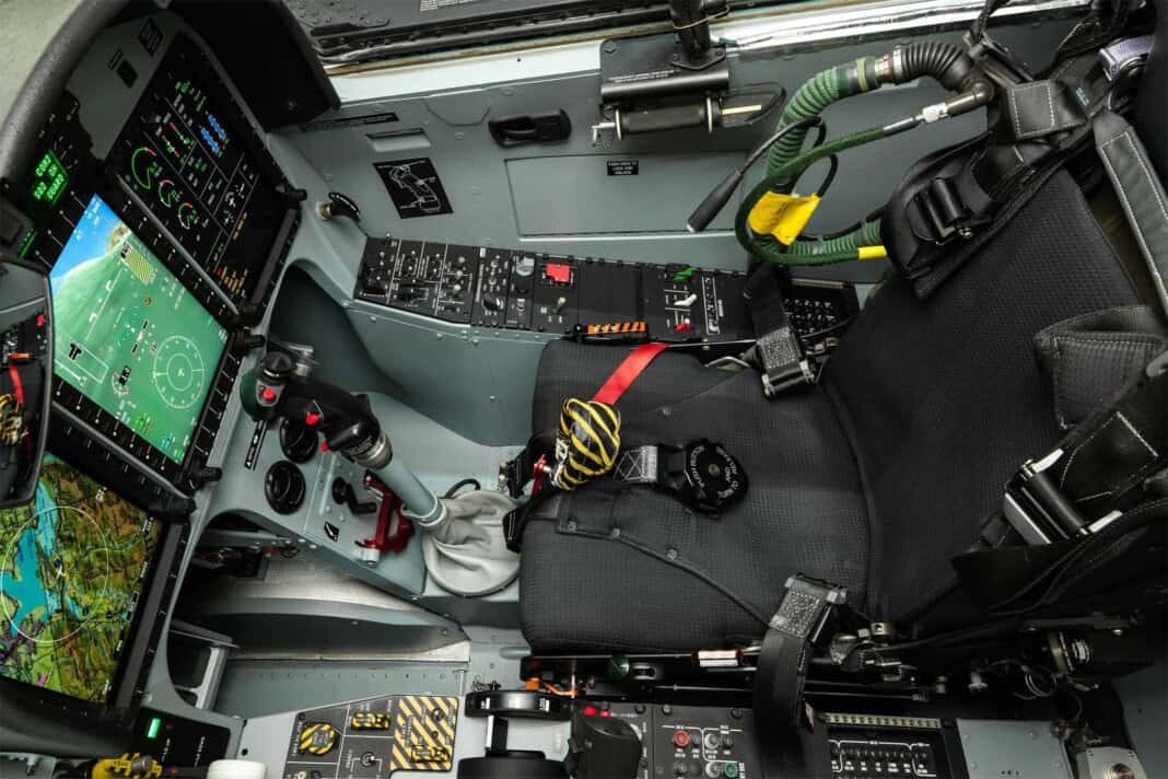 Cockpit of the PC-7 MKX training system