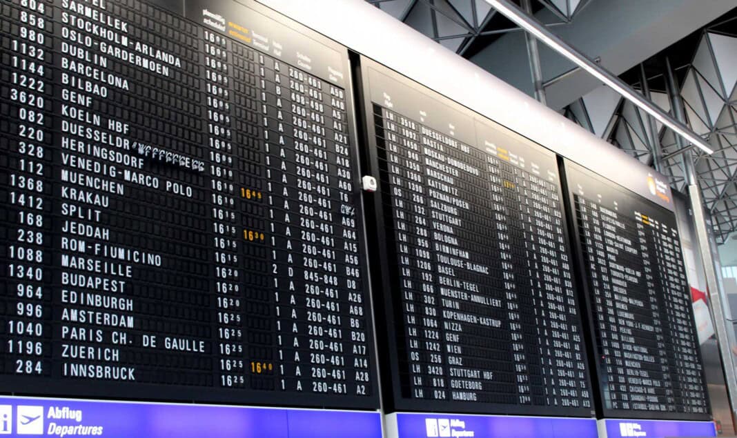 Airport scoreboard