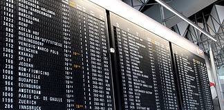 Airport scoreboard