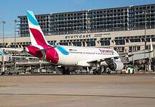 Eurowings auf dem Vorfeld des Flughafen Stuttgart